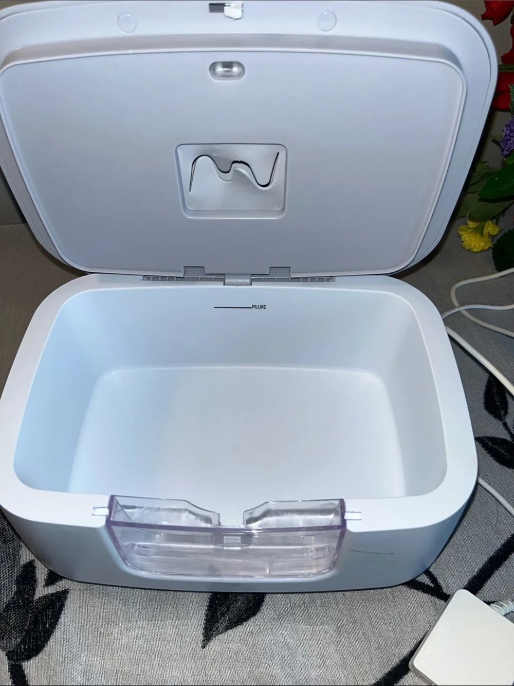 Baby Wipe Warmer - White and Light Gray